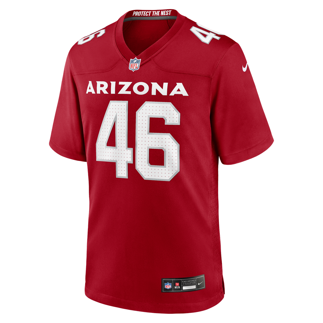Men's Arizona Cardinals Aaron Brewer Cardinal Team Game NFL Football Jersey - view 2