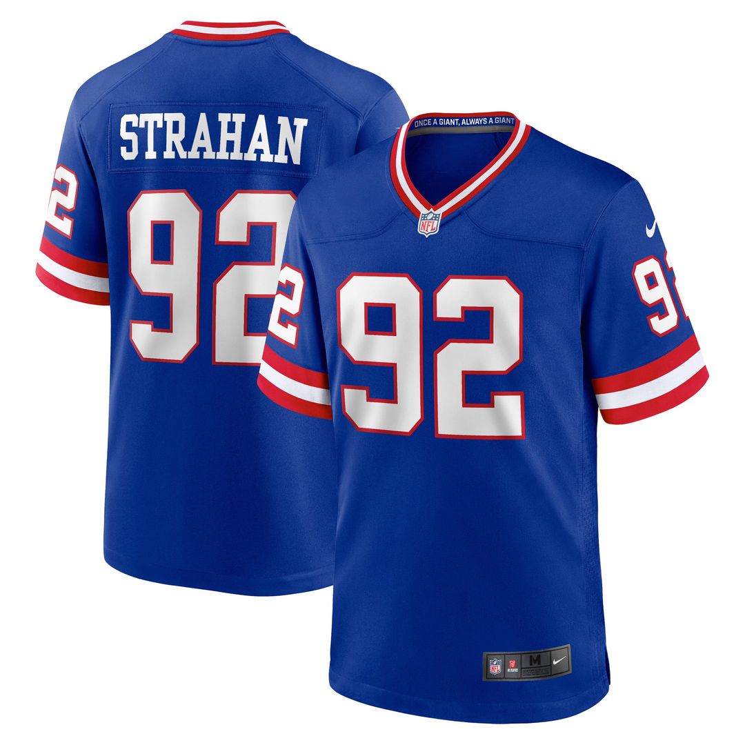 Men's New York Giants Michael Strahan Royal Retired Player Alternate Game NFL Football Jersey - view 1