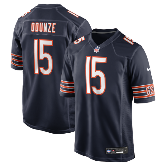 Men's Chicago Bears Rome Odunze Navy Player Game NFL Football Jersey - view 1