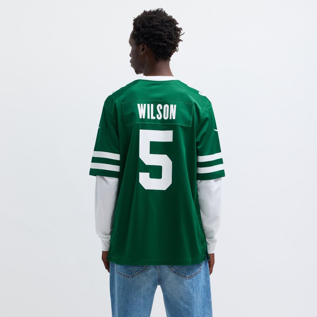 Men's New York Jets Garrett Wilson Legacy White Game NFL Football Jersey - view 33