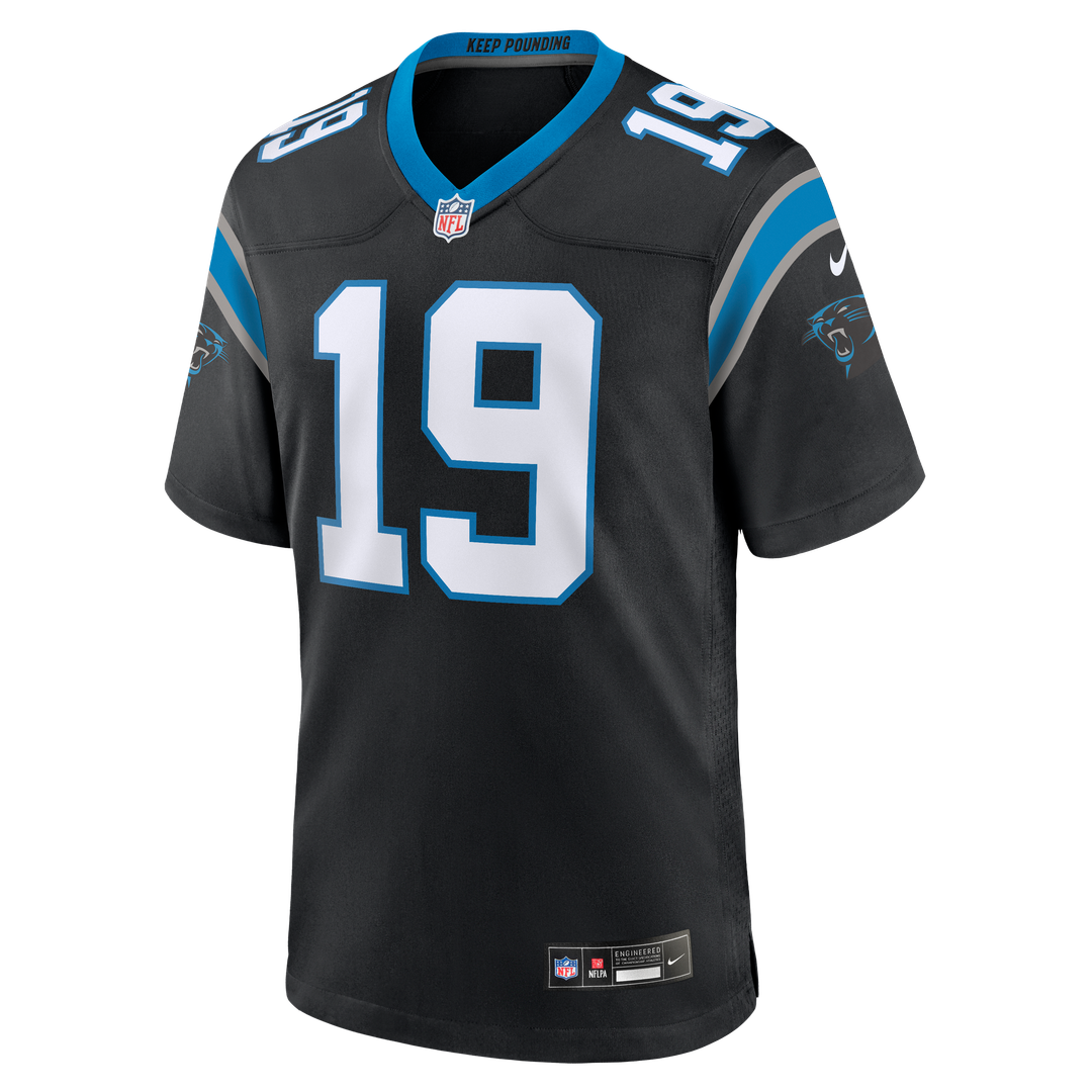 Men's Carolina Panthers Chris Brazzell II Black Team Game NFL Football Jersey - view 2