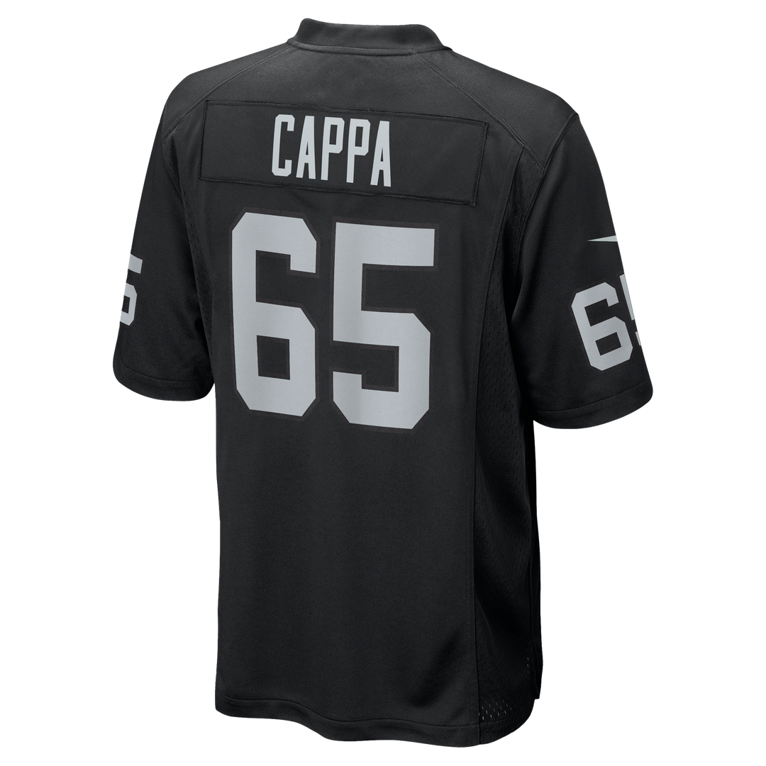 Men's Las Vegas Raiders Alex Cappa Black Team Game NFL Football Jersey - view 3