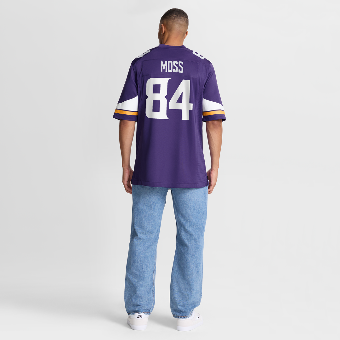 Men's Minnesota Vikings Randy Moss White Retired Player Game NFL Football Jersey - view 14