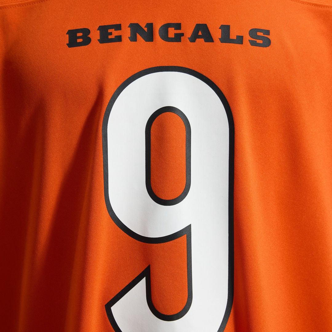 Men's Cincinnati Bengals Joe Burrow Orange Alternate Game NFL Football Jersey - view 26
