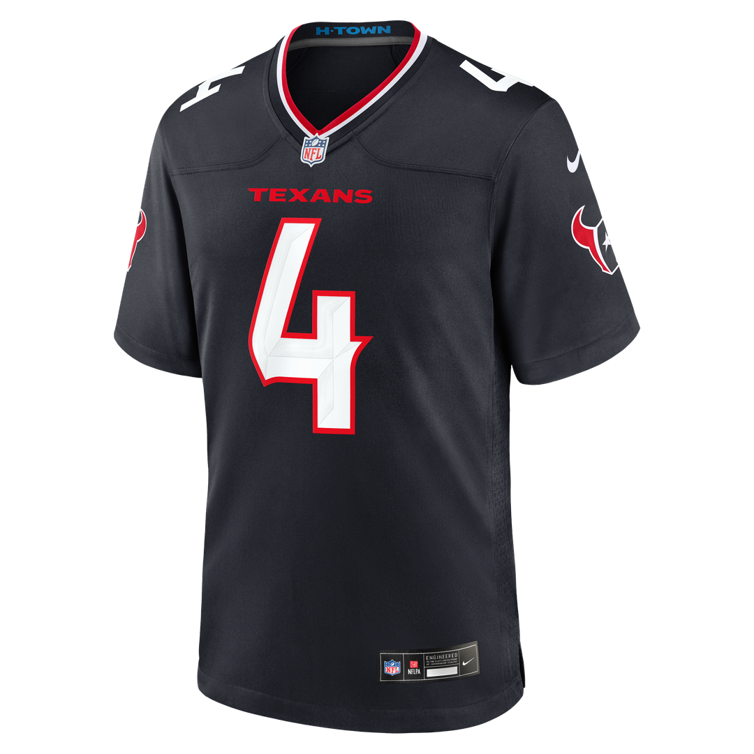 Men's Houston Texans Kamari Lassiter Navy Team Game NFL Football Jersey - view 2
