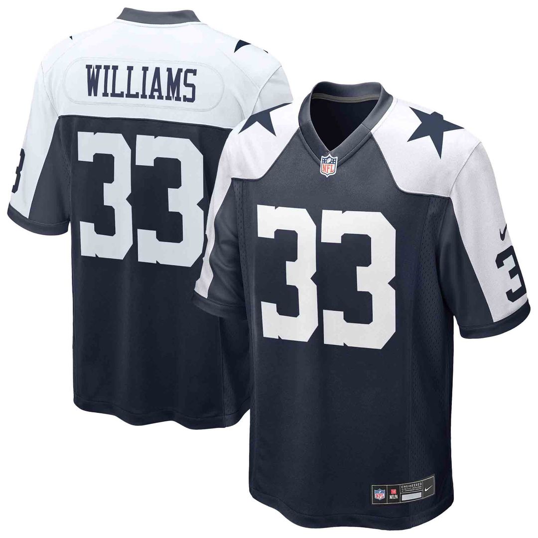 Men's Dallas Cowboys Javonte Williams White Game NFL Football Jersey - view 7