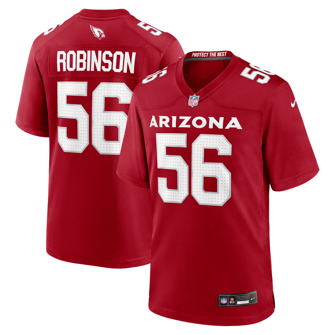 Men's Arizona Cardinals Darius Robinson Cardinal Player Game NFL Football Jersey - view 1