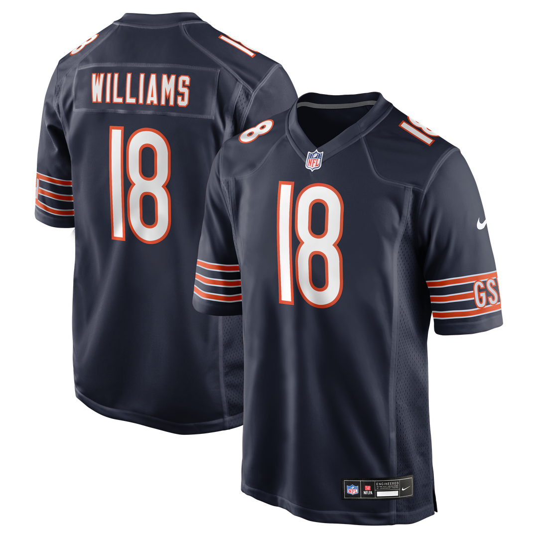 Men's Chicago Bears Caleb Williams White First Round Pick Player Game NFL Football Jersey - view 15