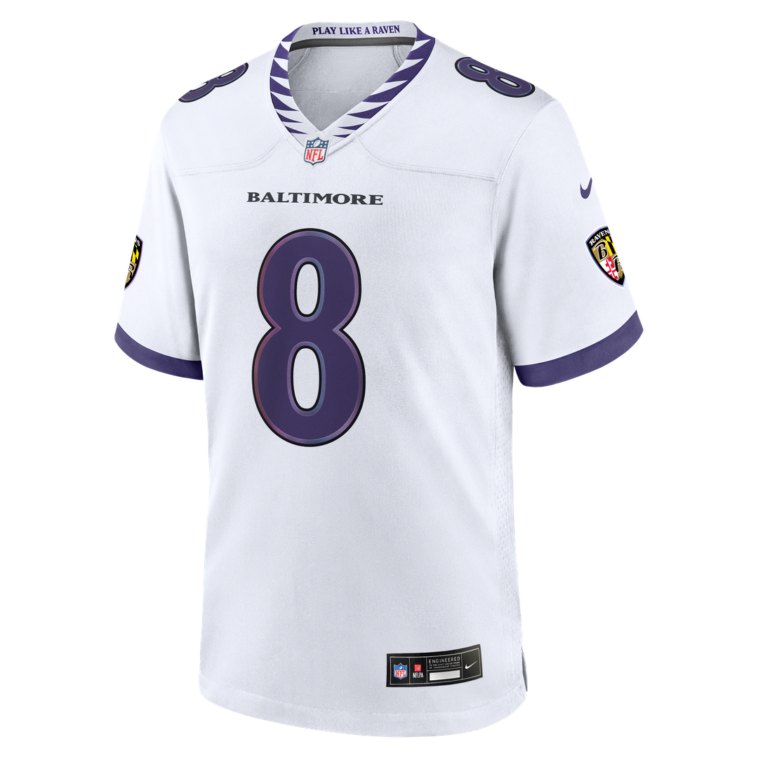 Men's Baltimore Ravens Lamar Jackson Black Alternate Game NFL Football Jersey - view 16
