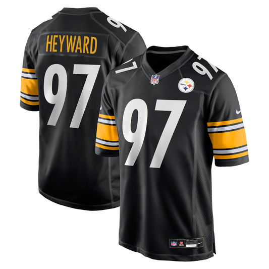 Men's Pittsburgh Steelers Cameron Heyward Black Game NFL Football Jersey - view 1
