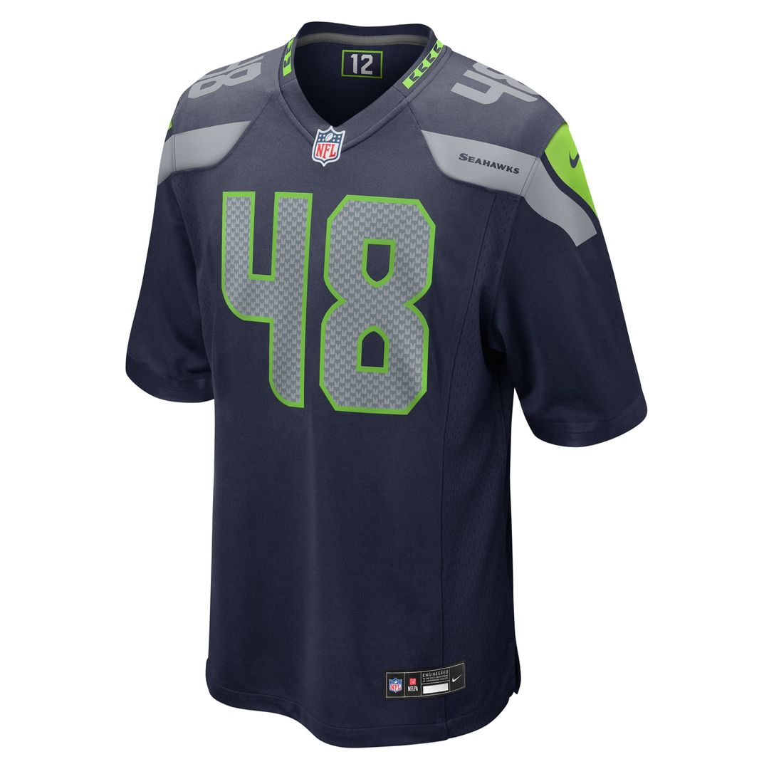 Men's Seattle Seahawks Tyrice Knight College Navy Game NFL Football Jersey - view 2