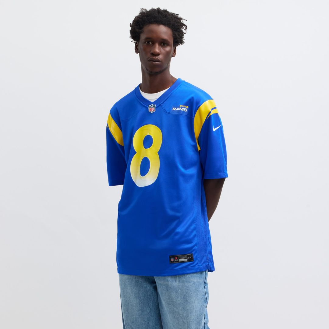 Men's Los Angeles Rams Jared Verse White White Game NFL Football Jersey - view 32