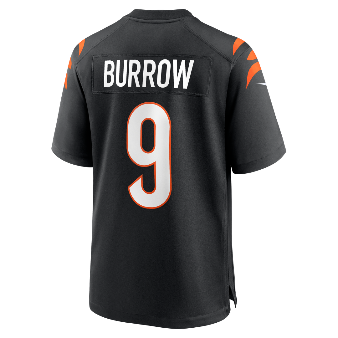 Men's Cincinnati Bengals Joe Burrow Black Player Game NFL Football Jersey - view 23