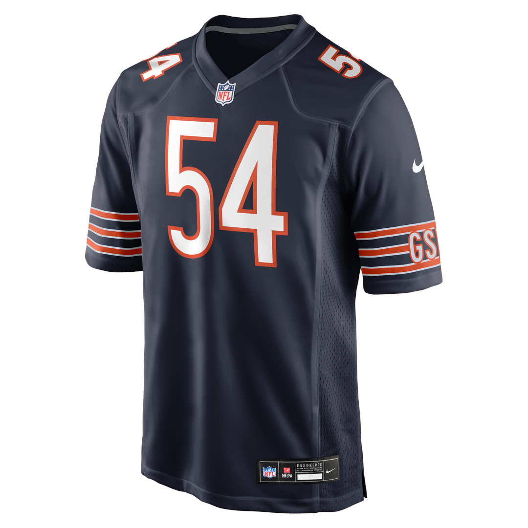 Men's Chicago Bears Brian Urlacher White Retired Player Game NFL Football Jersey - view 8