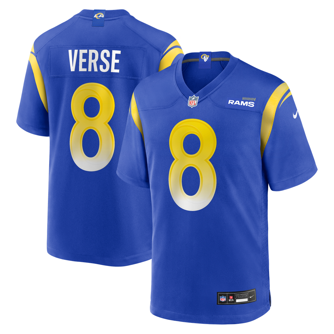 Men's Los Angeles Rams Jared Verse White White Game NFL Football Jersey - view 29