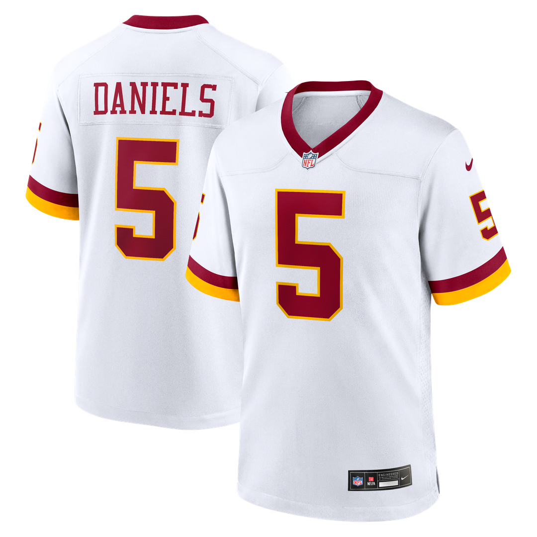 Men's Washington Commanders Jayden Daniels Burgundy Game NFL Football Jersey - view 45