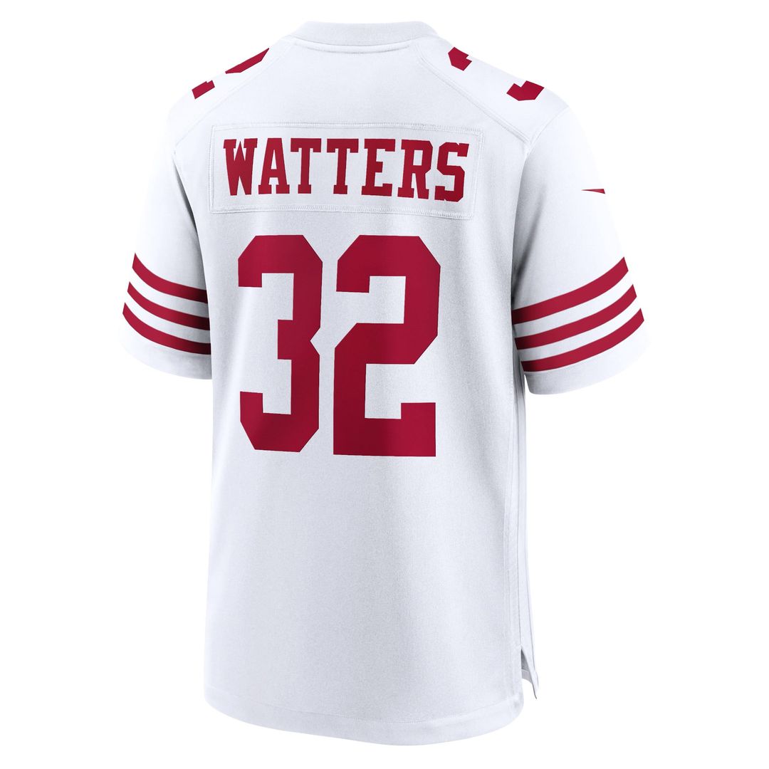 Men's San Francisco 49ers Ricky Watters White Retired Player Game NFL Football Jersey - view 3