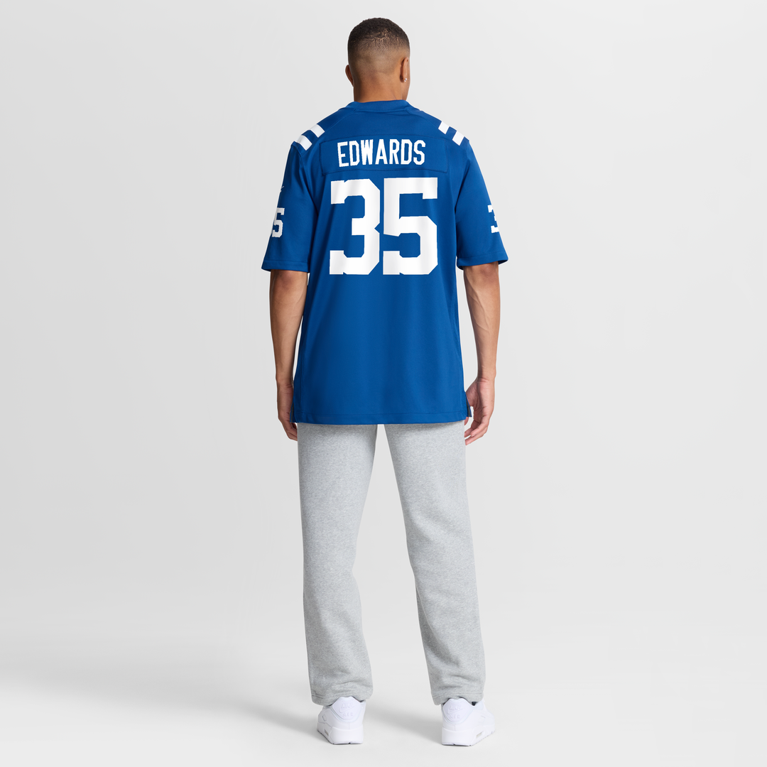 Men's Indianapolis Colts Johnathan Edwards Royal Team Game NFL Football Jersey - view 8