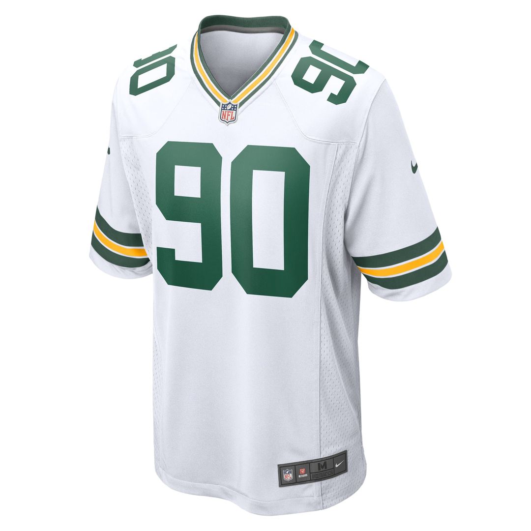 Men's Green Bay Packers Lukas Van Ness White Game NFL Football Jersey - view 2