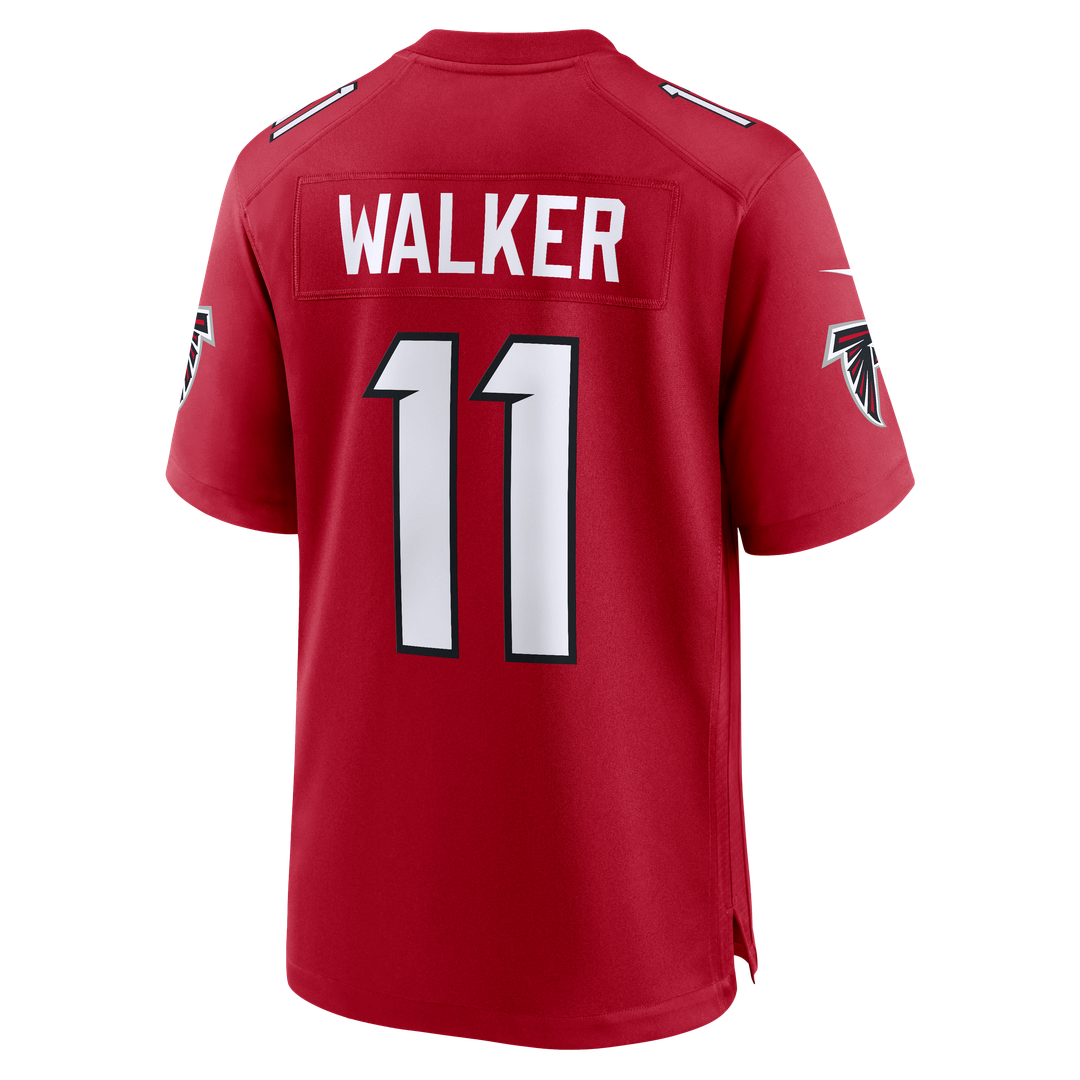 Men's Atlanta Falcons Jalon Walker Red Game NFL Football Jersey - view 8