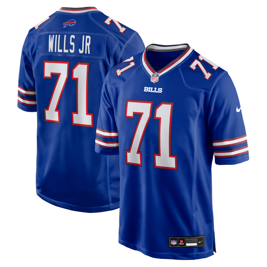 Men's Buffalo Bills Jedrick Wills Jr. Royal Team Game NFL Football Jersey - view 1