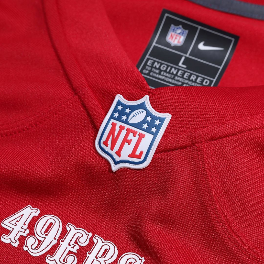 Men's San Francisco 49ers George Kittle Scarlet Team Game NFL Football Jersey - view 4