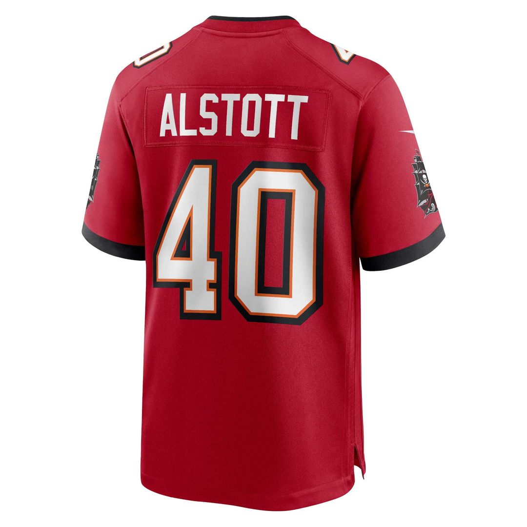 Men's Tampa Bay Buccaneers Mike Alstott Red Retired Player Game NFL Football Jersey - view 4