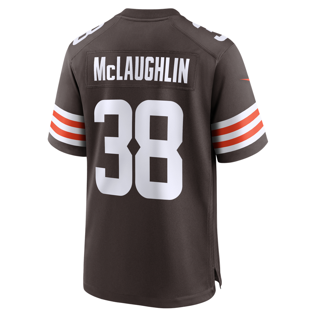 Men's Cleveland Browns Jaleel McLaughlin Brown Team Game NFL Football Jersey - view 5