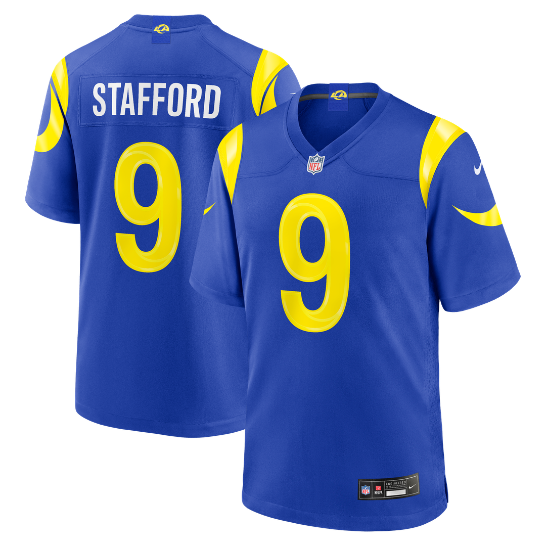 Men's Los Angeles Rams Matthew Stafford Classic Sol Game NFL Football Jersey - view 7