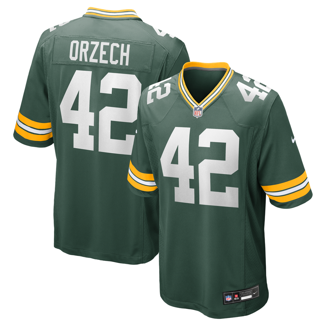 Men's Green Bay Packers Matt Orzech Green Game NFL Football Jersey - view 1