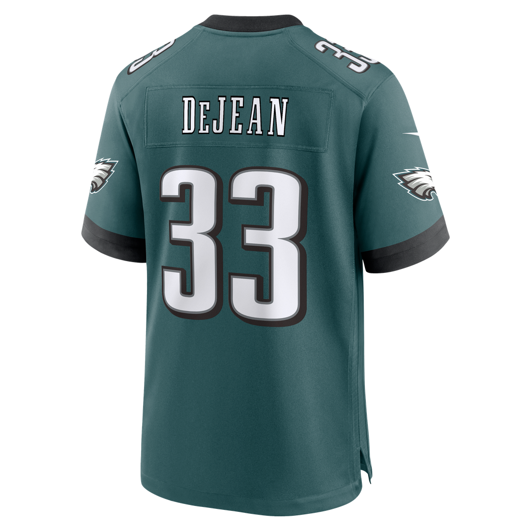 Men's Philadelphia Eagles Cooper DeJean Midnight Green Team Game NFL Football Jersey - view 6