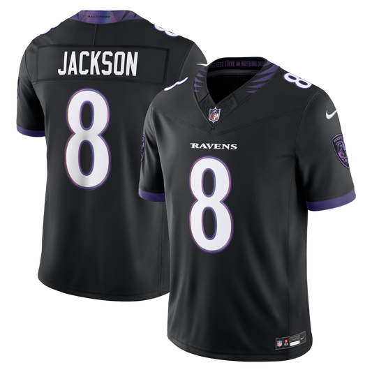 Men's Baltimore Ravens Lamar Jackson Black Alternate Alternate Stitched Limited NFL Football Jersey - view 1