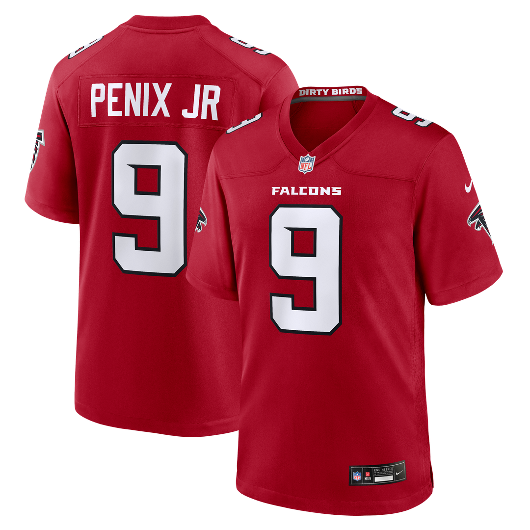 Men's Atlanta Falcons Michael Penix Jr. White Game NFL Football Jersey - view 21