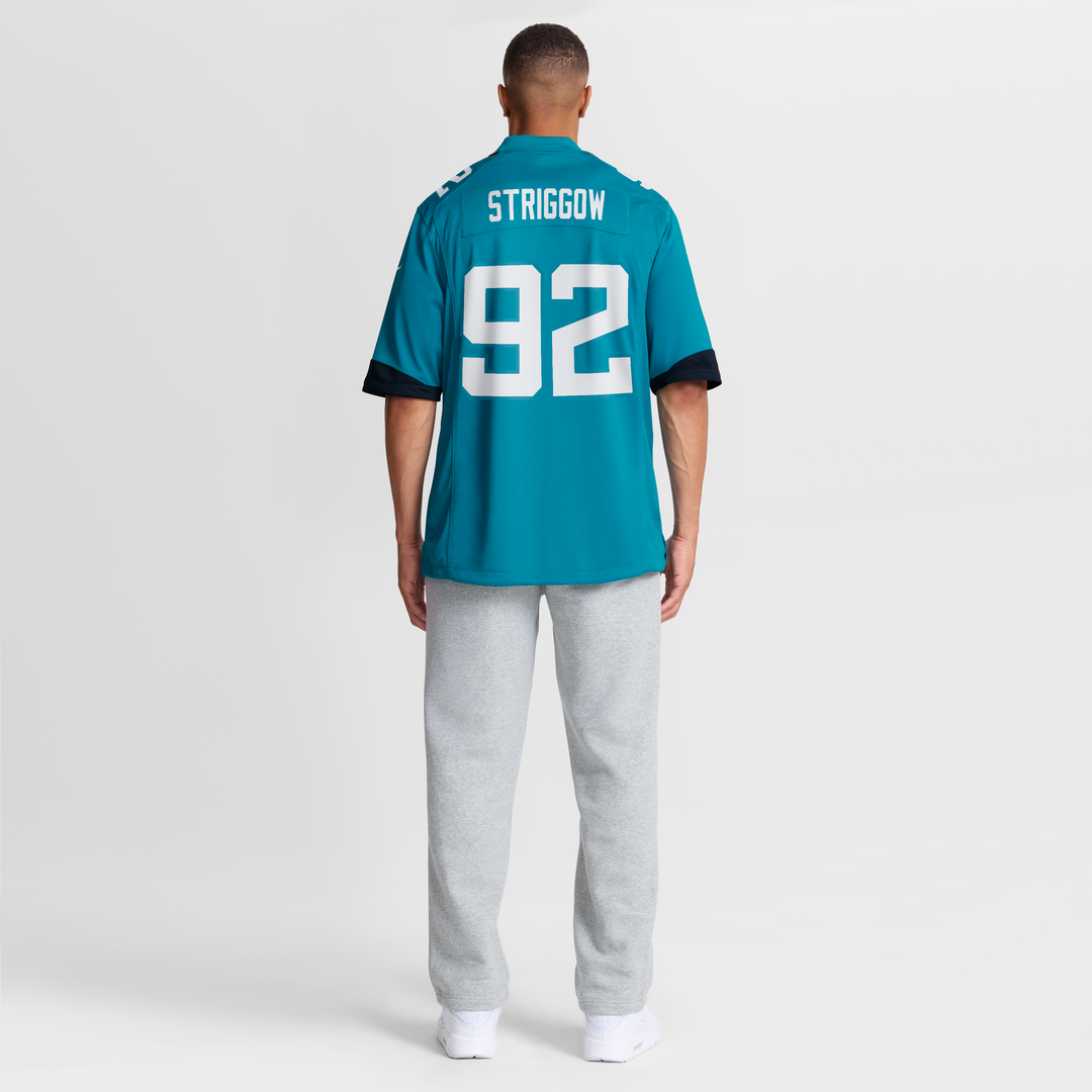 Men's Jacksonville Jaguars Danny Striggow Teal Team Game NFL Football Jersey - view 8