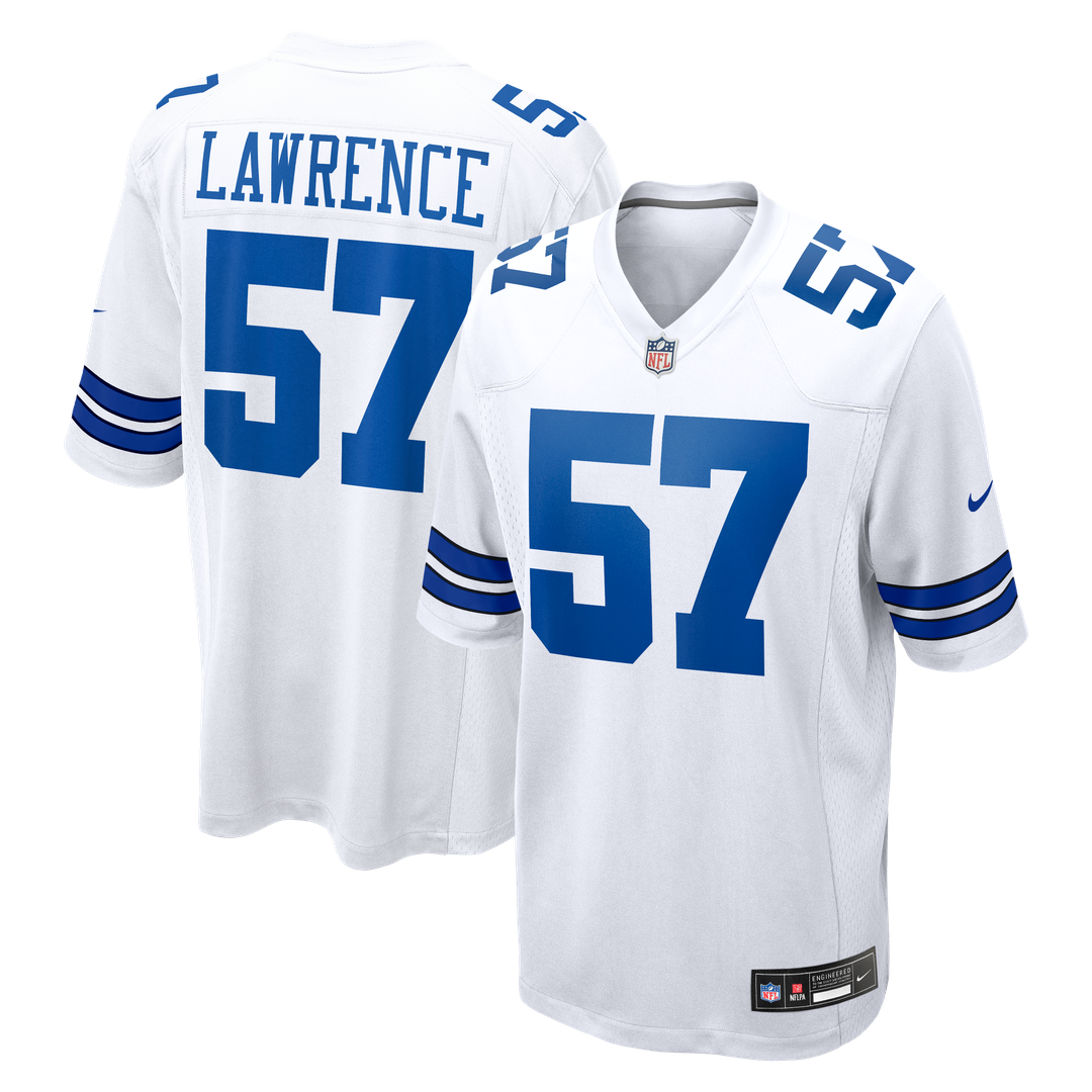 Men's Dallas Cowboys Malachi Lawrence White Game NFL Football Jersey - view 1