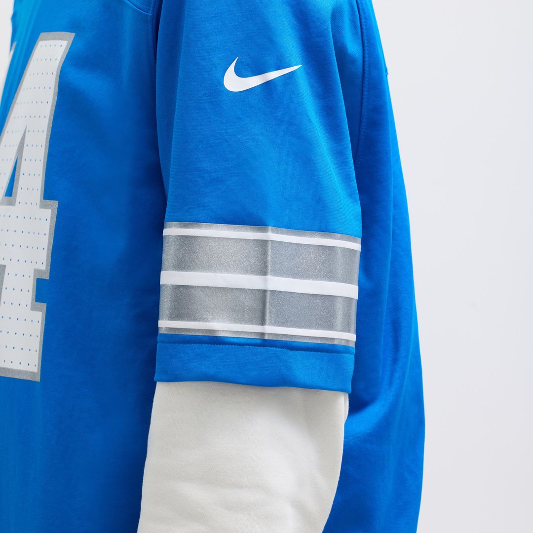 Men's Detroit Lions Amon-Ra St. Brown Blue Game NFL Football Jersey - view 10