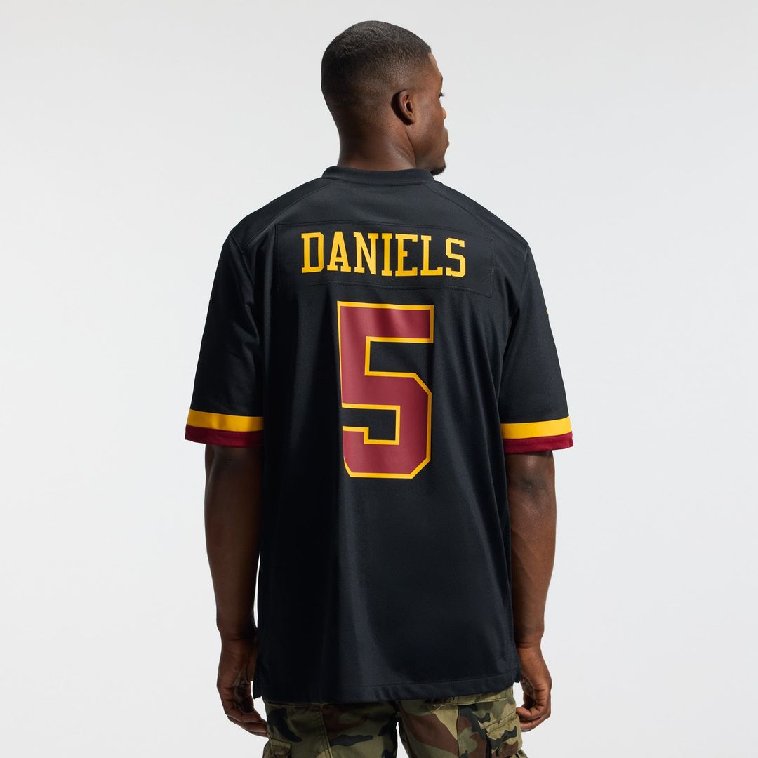 Men's Washington Commanders Jayden Daniels Burgundy Game NFL Football Jersey - view 34