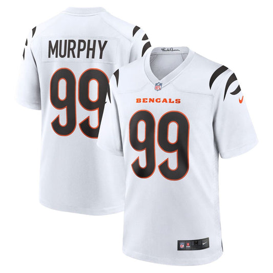 Men's Cincinnati Bengals Myles Murphy White Team Game NFL Football Jersey - view 1