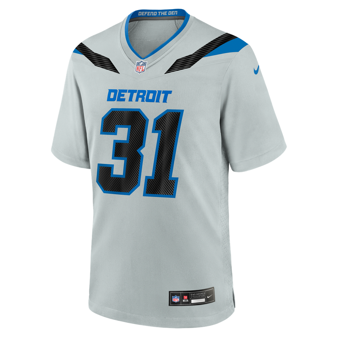 Men's Detroit Lions Kerby Joseph Silver 2026 Rivalries Collection Game NFL Football Jersey - view 2