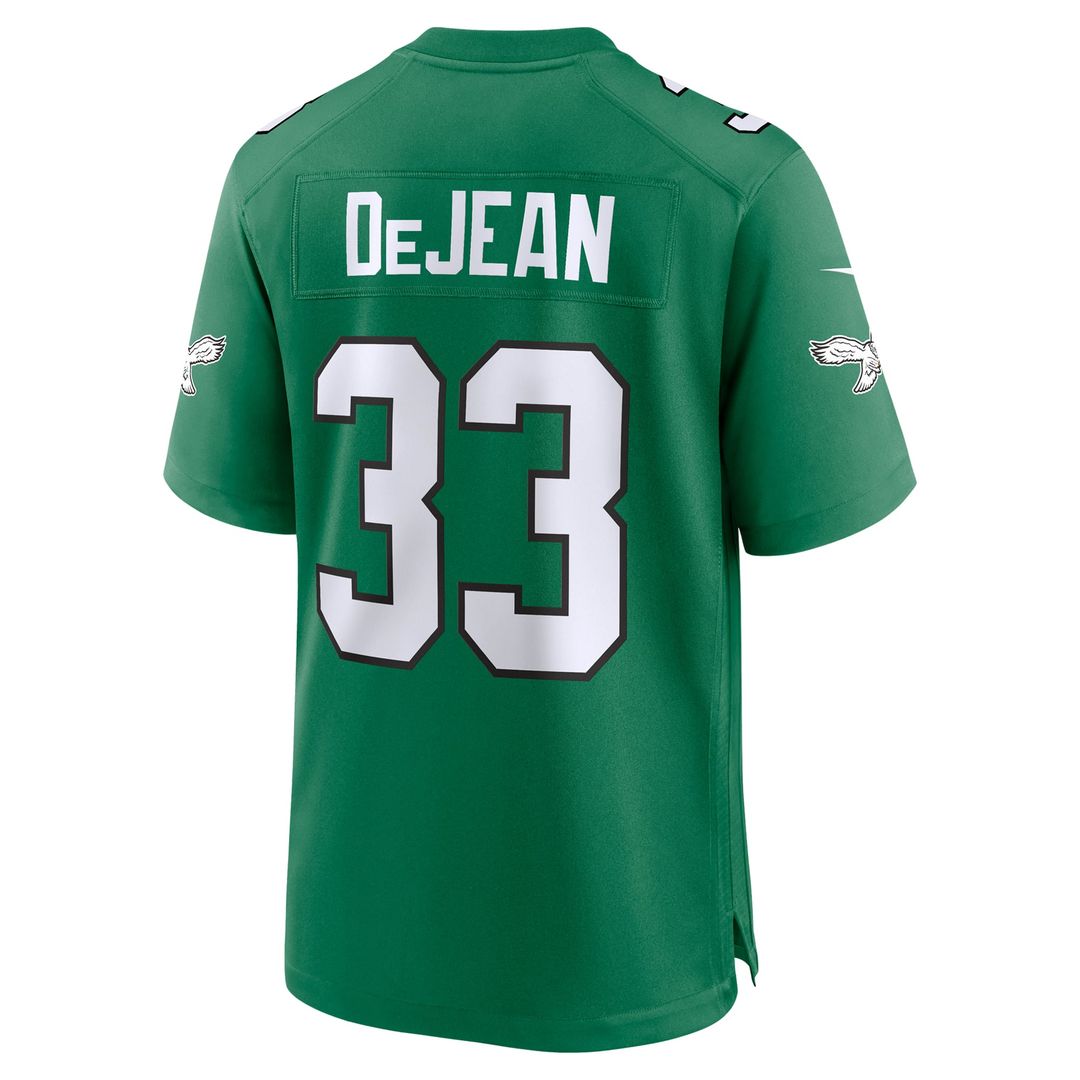 Men's Philadelphia Eagles Cooper DeJean Midnight Green Team Game NFL Football Jersey - view 15