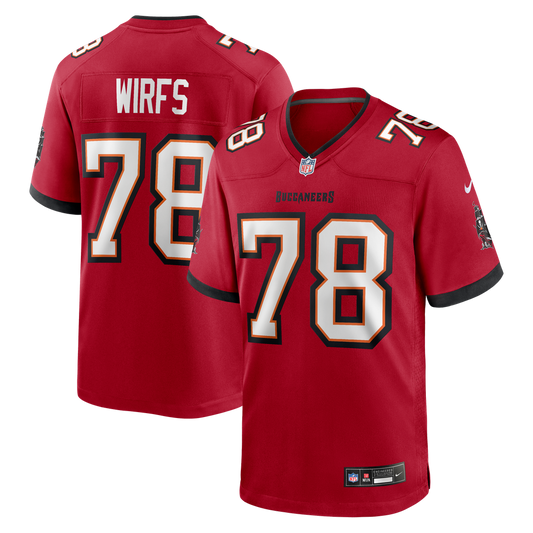 Men's Tampa Bay Buccaneers Tristan Wirfs Red Game NFL Football Jersey - view 1