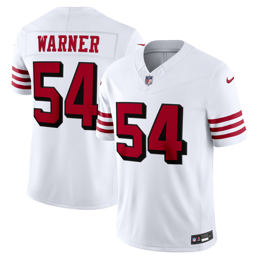 Men's San Francisco 49ers Fred Warner White Alternate Stitched Limited NFL Football Jersey - view 1