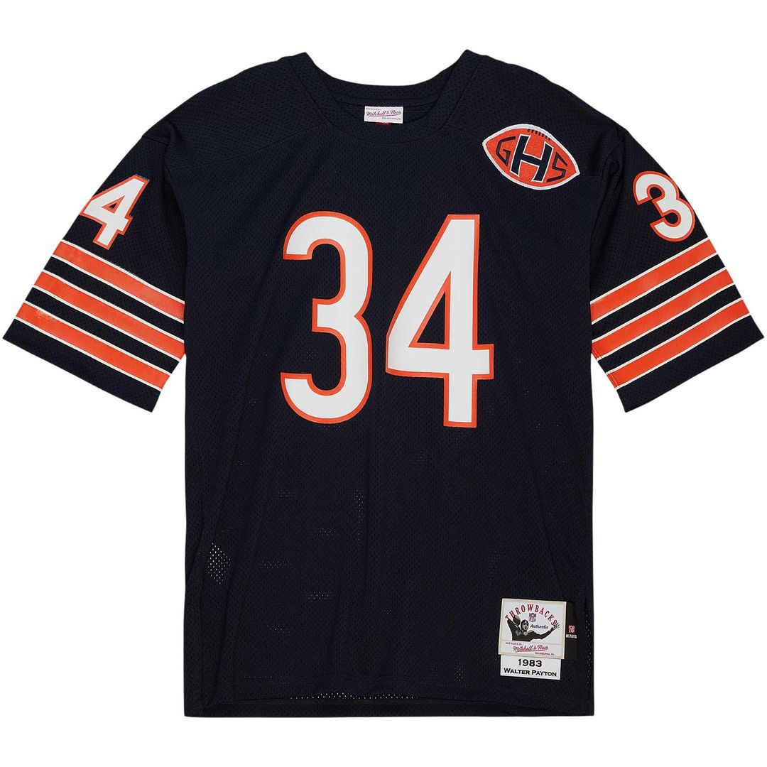 Men's Chicago Bears 1985 Walter Payton White Throwback NFL Football Jersey - view 8