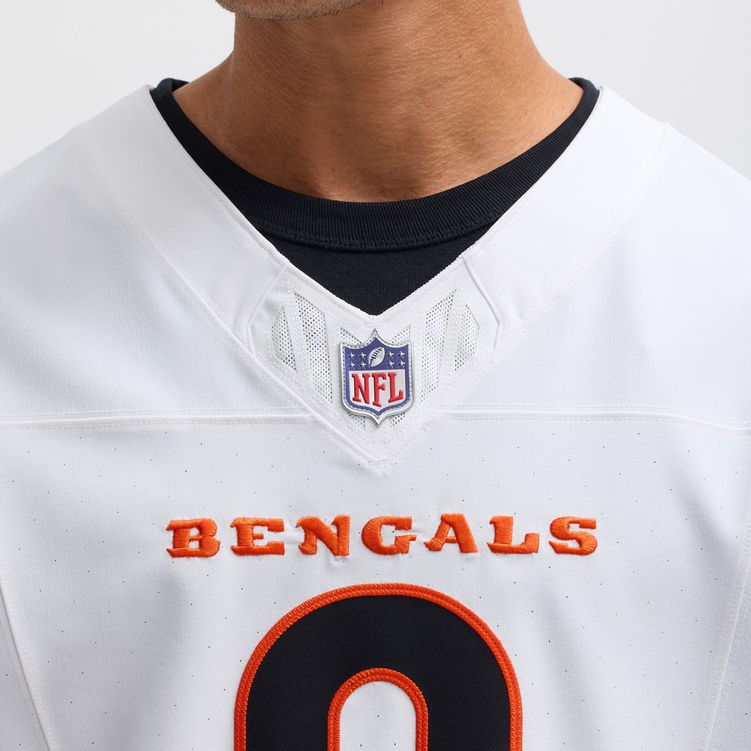 Men's Cincinnati Bengals Joe Burrow White Elite NFL Football Jersey - view 7