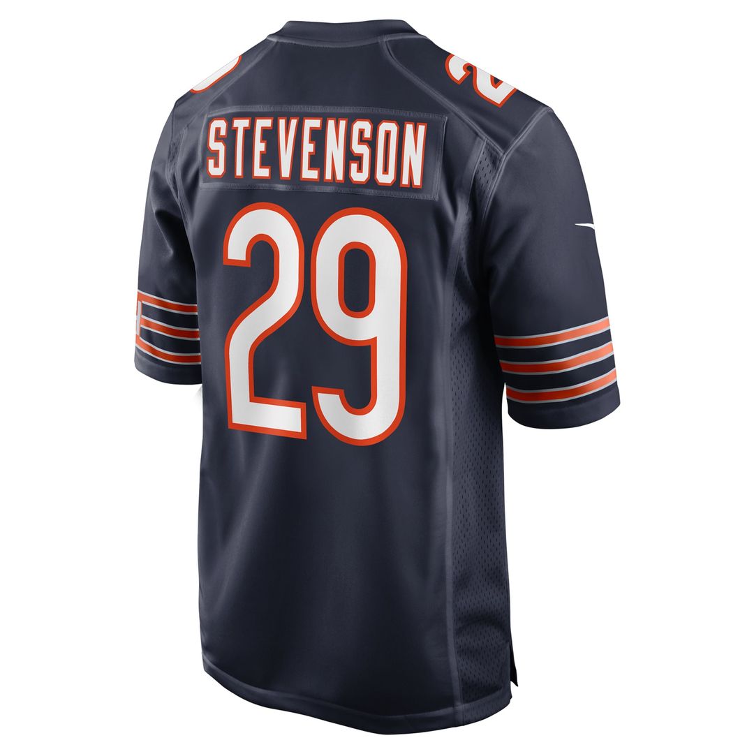 Men's Chicago Bears Tyrique Stevenson Navy Game NFL Football Jersey - view 3