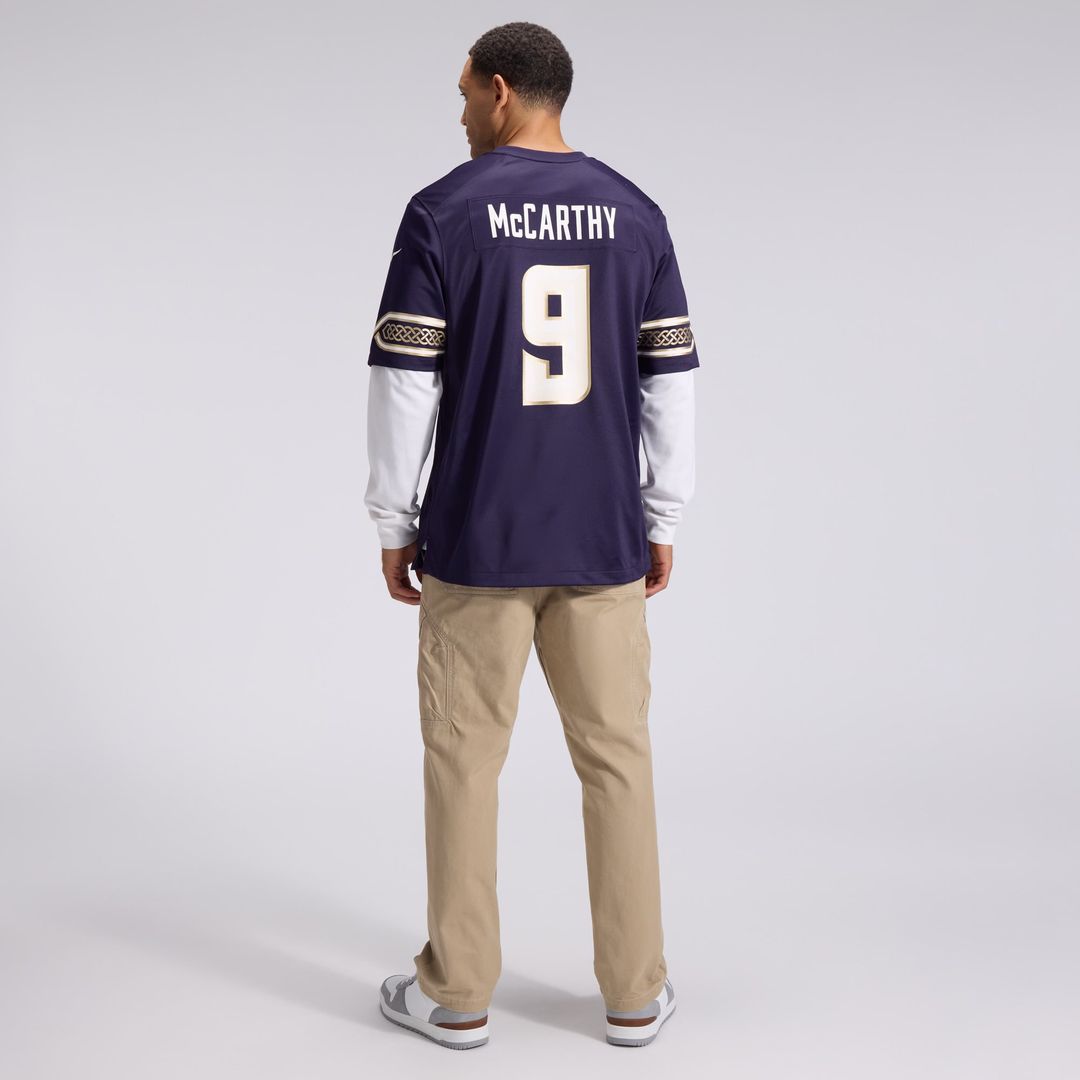 Men's Minnesota Vikings J.J McCarthy Purple 2026 Rivalries Collection Game NFL Football Jersey - view 6