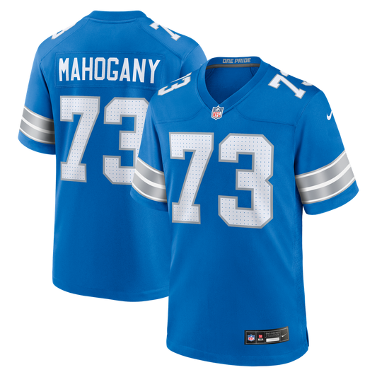 Men's Detroit Lions Christian Mahogany Blue Team Game NFL Football Jersey - view 1