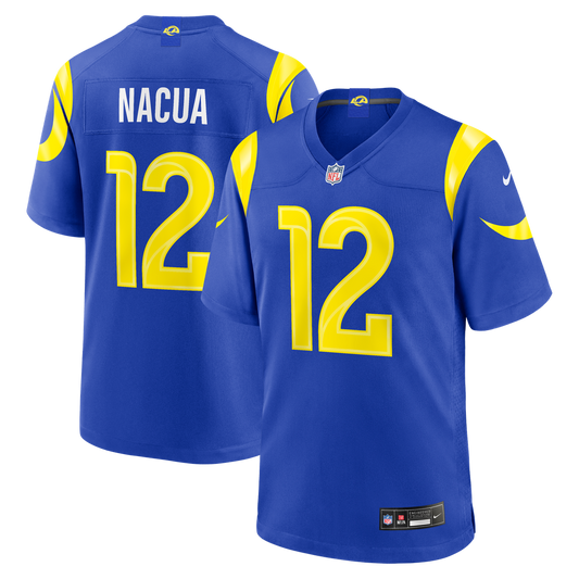 Men's Los Angeles Rams Puka Nacua Royal Team Game NFL Football Jersey - view 1