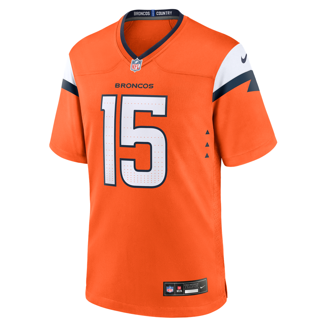 Men's Denver Broncos Nik Bonitto Orange Team Game NFL Football Jersey - view 2