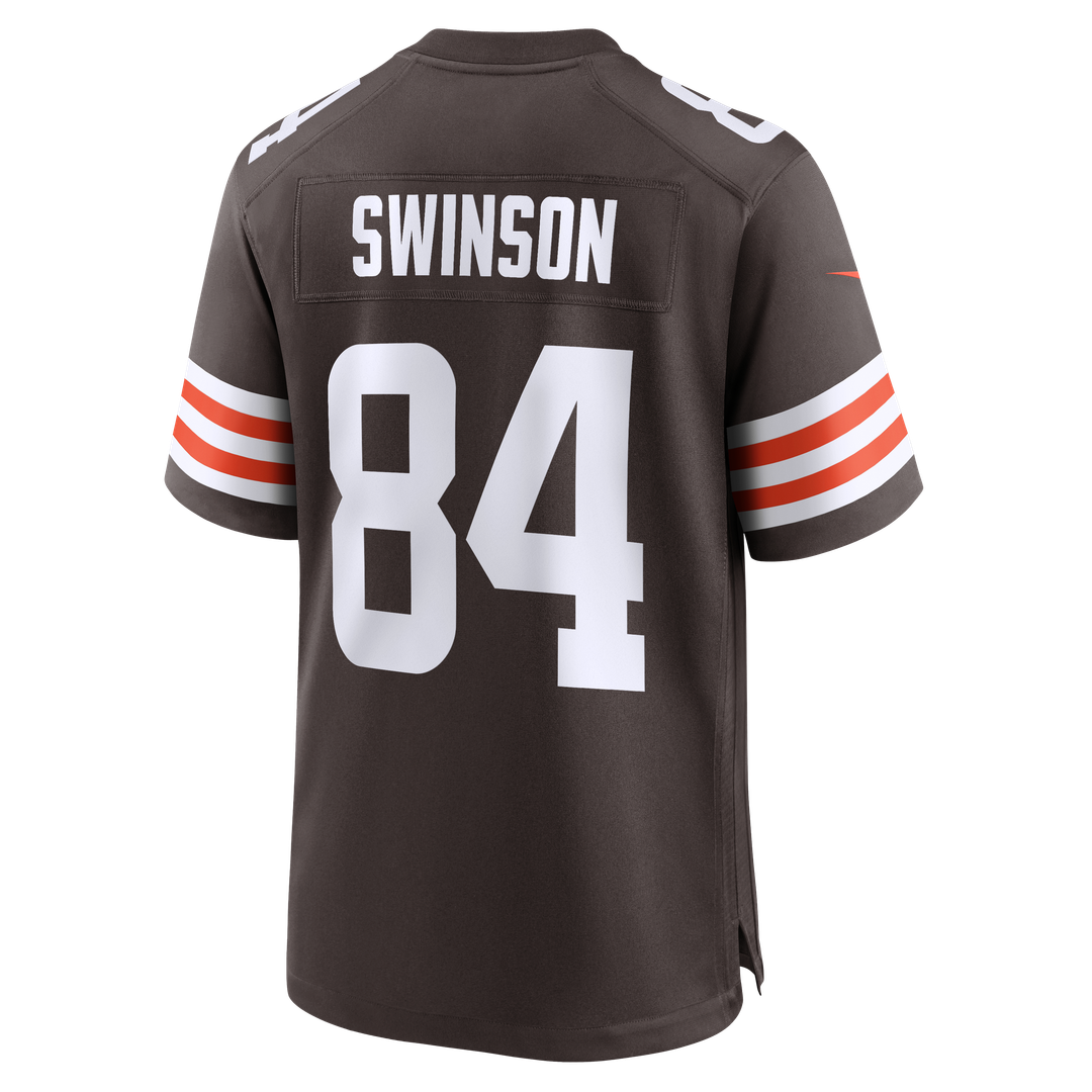Men's Cleveland Browns Messiah Swinson Brown Team Game NFL Football Jersey - view 5